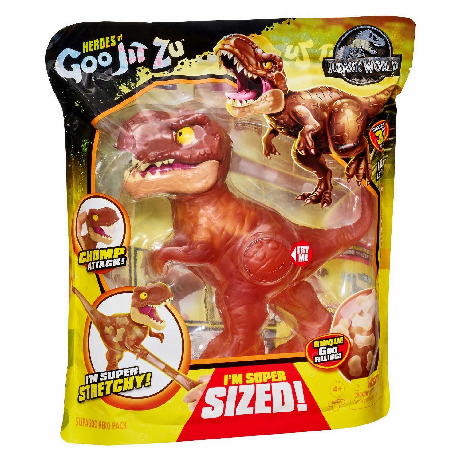 Heroes of Goo Jit Zu Jurassic World Dinosaur Supagoo T.Rex Figurine