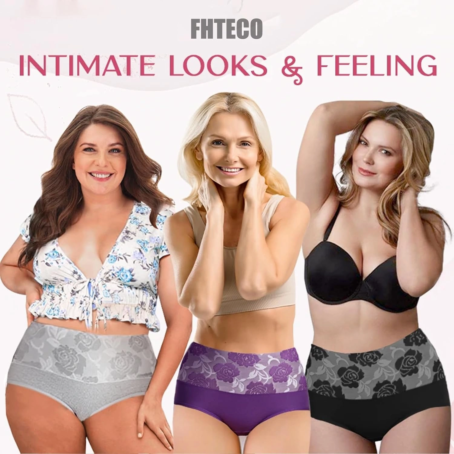 High Waisted Underwear for Women Full Coverage Cotton Panties Plus Size Leakproof Briefs Tummy Control Underwear