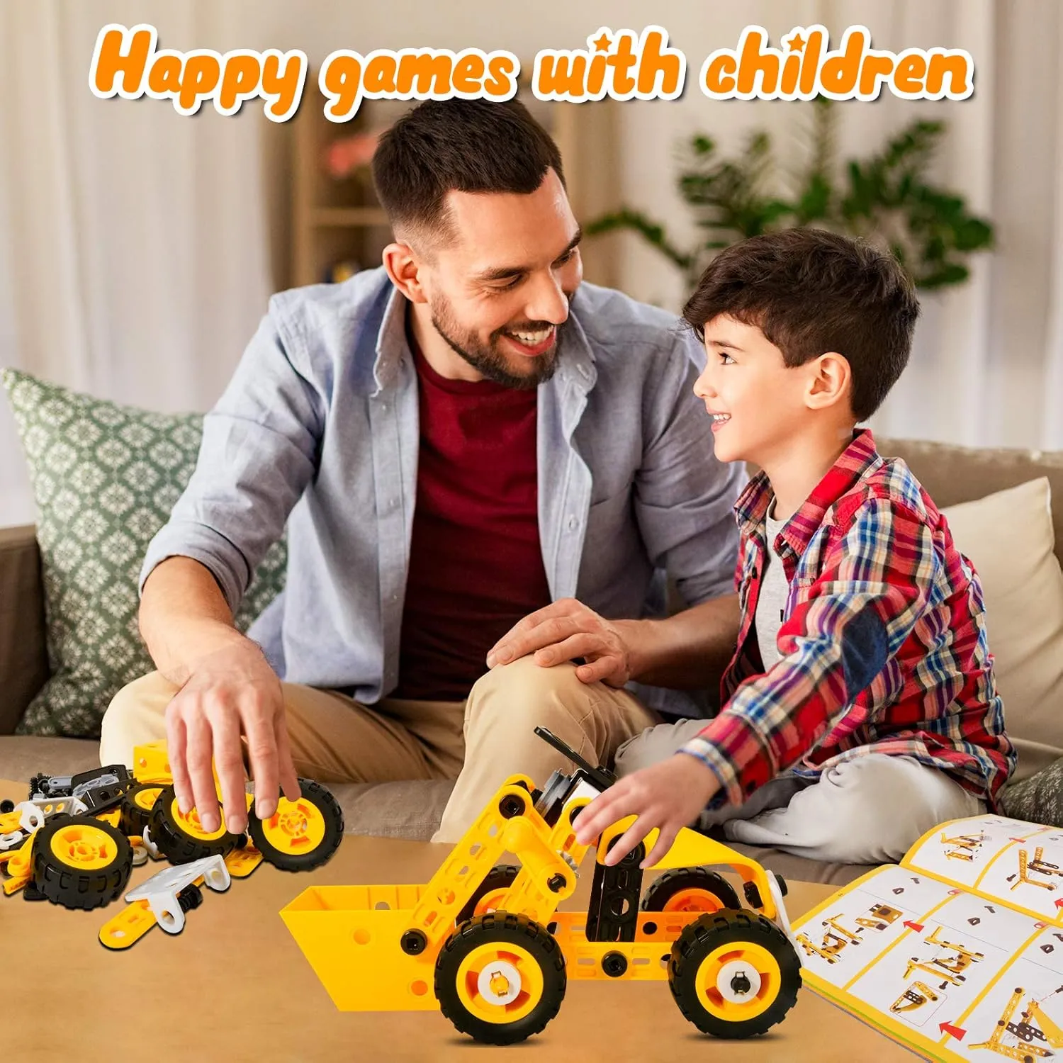 HOMETTER Educational Building Toys, STEM Learning Toy, 10 in 1 Construction Set for Preschool Kids, Engineering Toys Creative Set, Christmas Idea Gift for Boys Age 5 6 7 8 9 10  Years Old