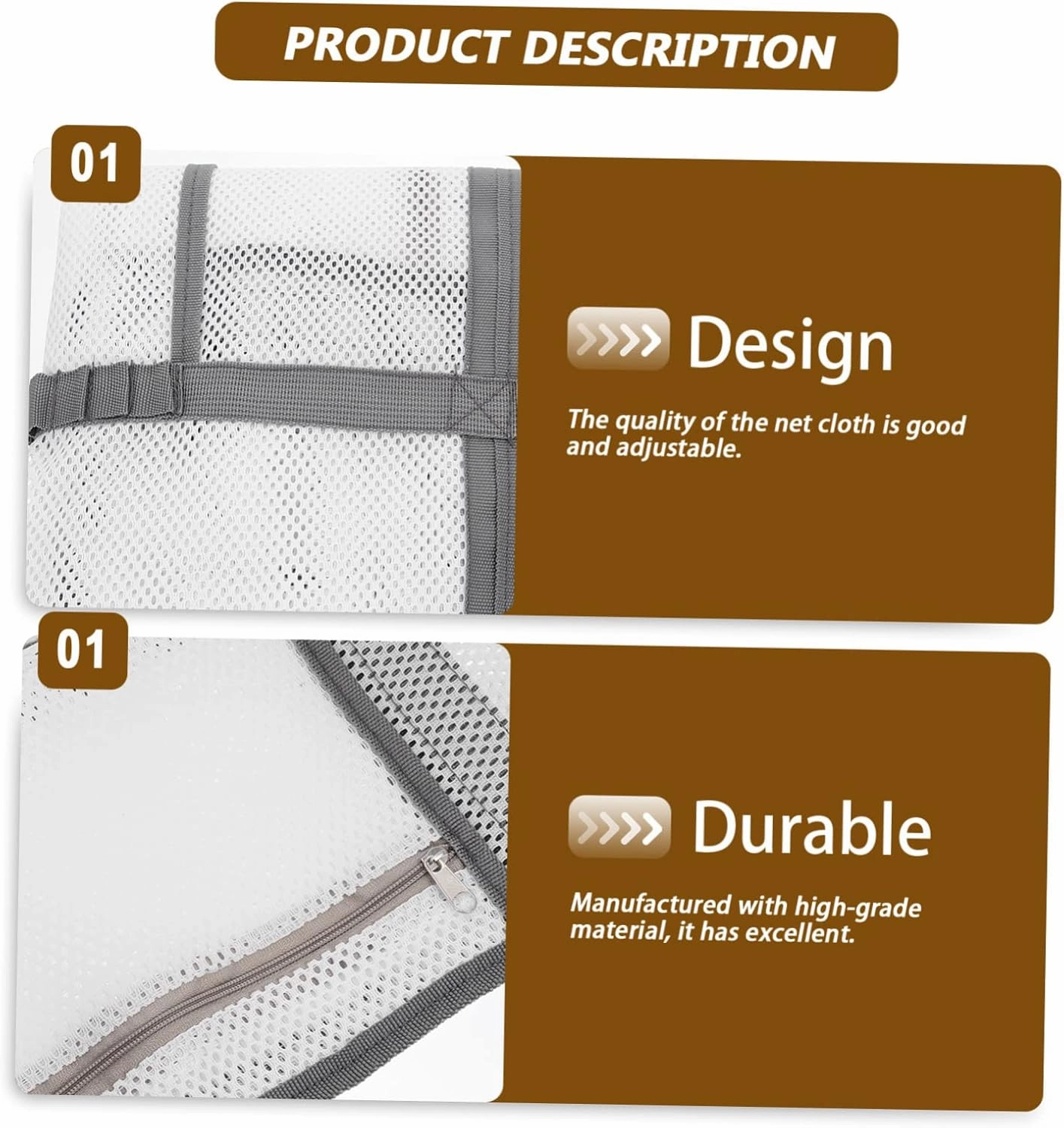 Housoutil 2pcs Portable Beach Toiletry for Toy with Organizers Use Multifunctional Mesh Bag Handle Basket, Whitex5pcs, 59x36cmx5pcs