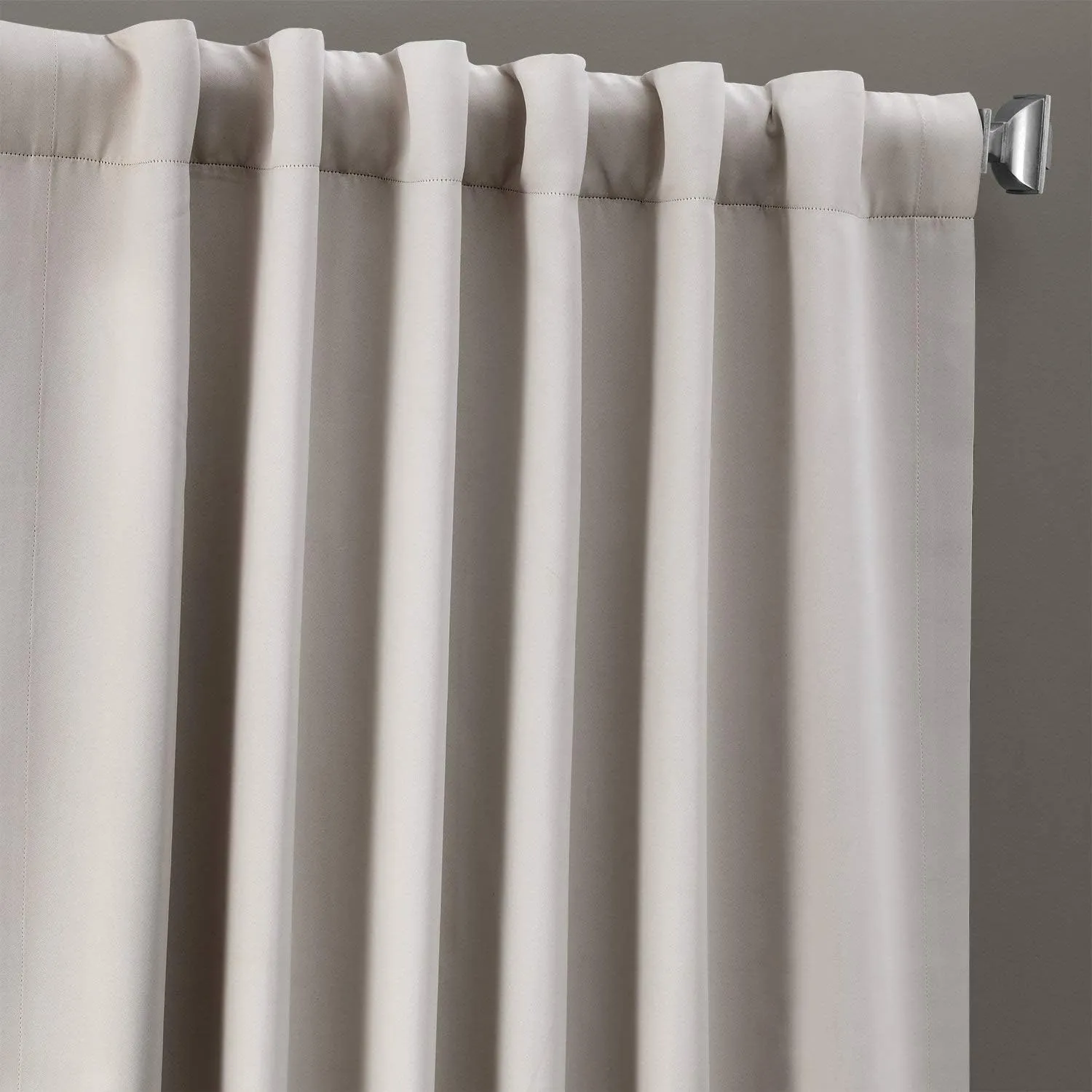 HPD Half Price Drapes Solid Room Darkening Curtains 50 X 96 (1 Panel), BOCH-171113-96, Alabaster Beige