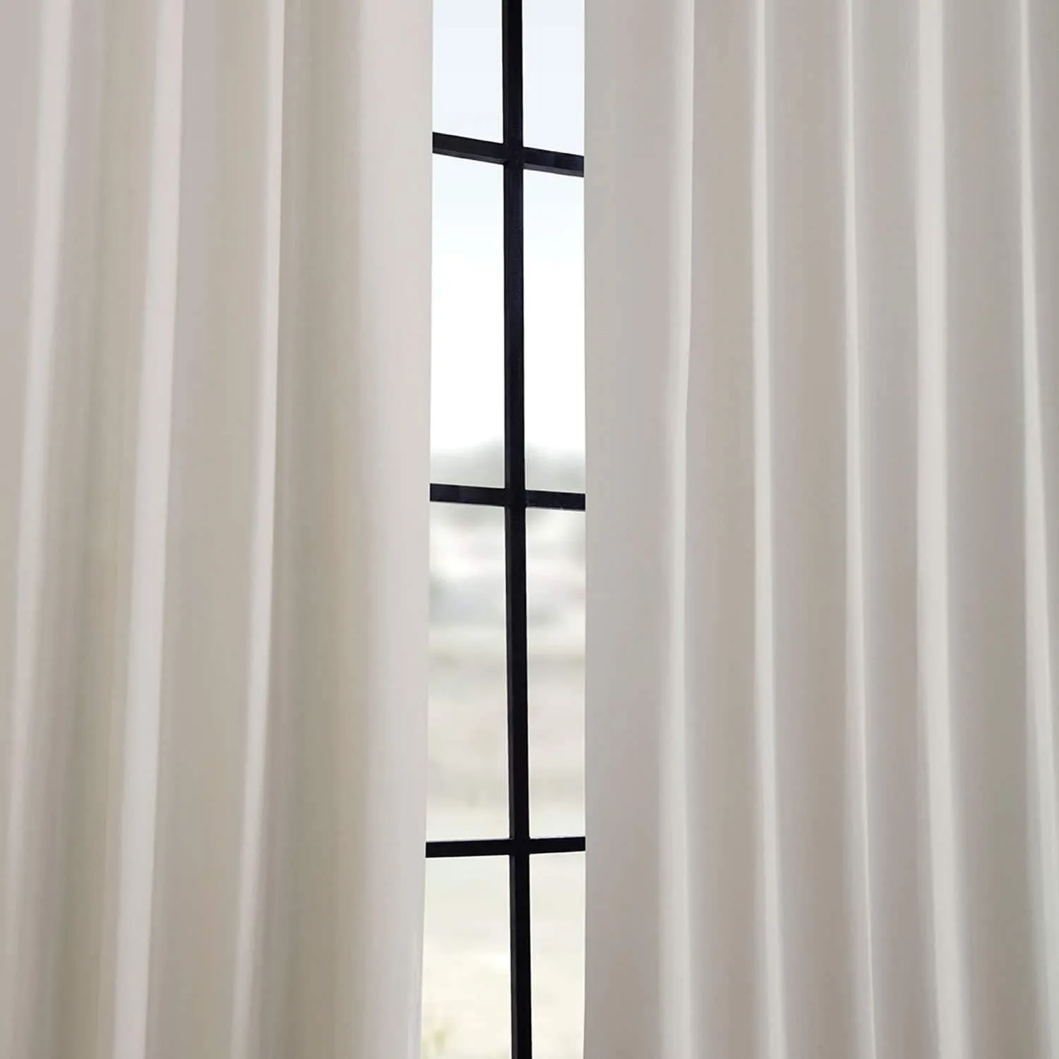 HPD Half Price Drapes Solid Room Darkening Curtains 50 X 96 (1 Panel), BOCH-171113-96, Alabaster Beige