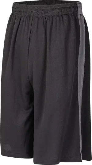 HQUEC Men's 12" Athletic Shorts Long Basketball Workout Shorts Below Knee Loose-Fit with Pockets