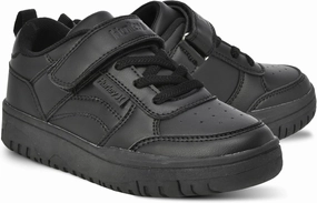 Hurley Kids Sneaker Rexx with Adjustable Strap, Perfect for Any Activity, All Comfort and Support - Boys and Girls, Black, 12