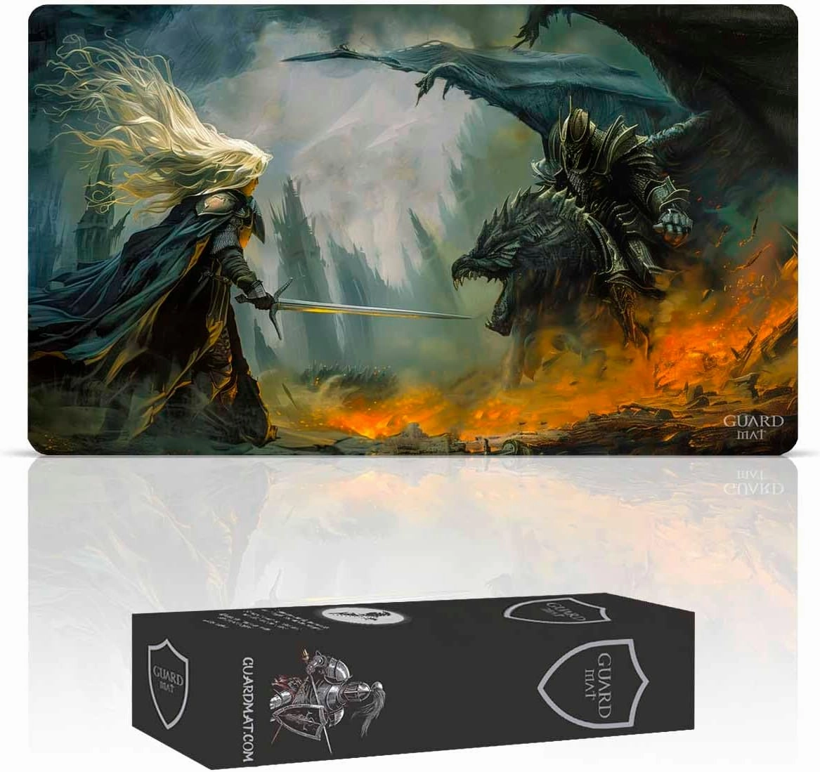 I Am No Man (Stitched) - MTG Playmat - Compatible with Magic The Gathering Playmat - Play MTG, YuGiOh, LOTR Lord of The Rings, TCG - Original Art & Accessories