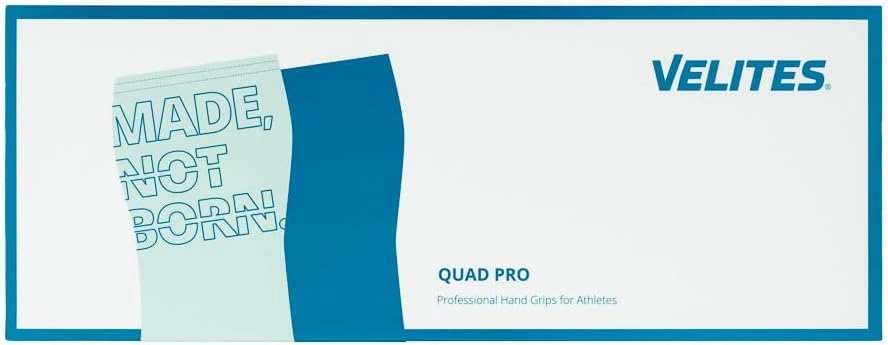 I Quad Pro Handgrips I Professional Cross Training Gloves or Gymnastics I All Surface I Use with Magnesium I Includes Free Bands