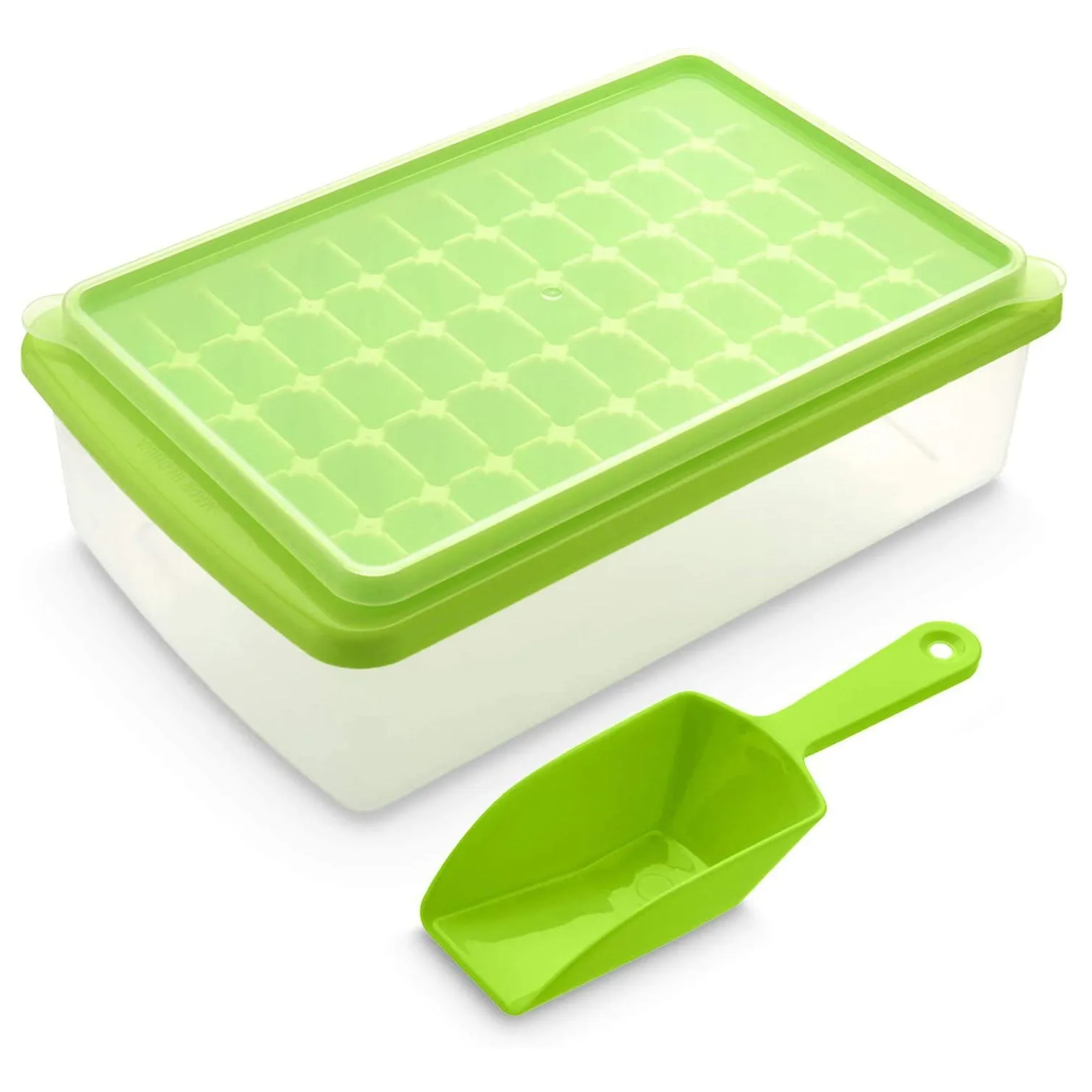 Ice Cube Tray with Lid and Bin