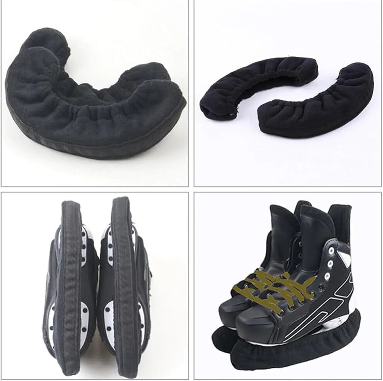 Ice Skate Soles Covers Skate Soles Protector Guards Skating Soakers Covers for Ice Skate, Hockey Skate, Figure Skate