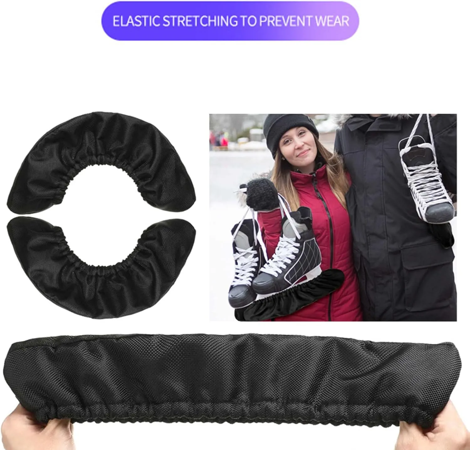Ice Skate Soles Covers Skate Soles Protector Guards Skating Soakers Covers for Ice Skate Hockey Skate Figure Skate