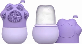 Ice Roller Face, with Silicone Ice Facial Cleansing Brush Silicone Ice Facial Roller, Creative Facial Massage Ice Compress