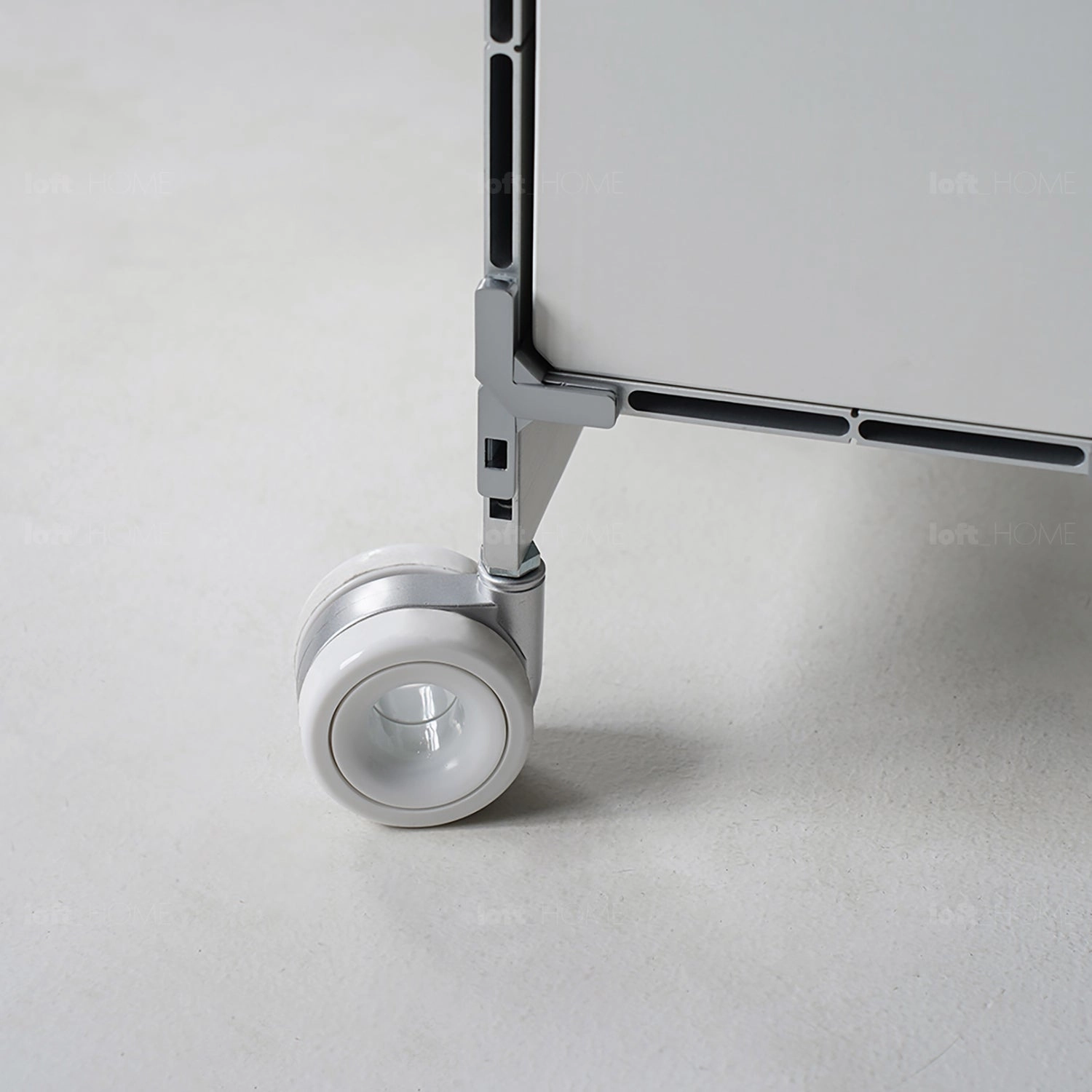 Industrial Aluminium Wheeled Trolley Side Table CUBE