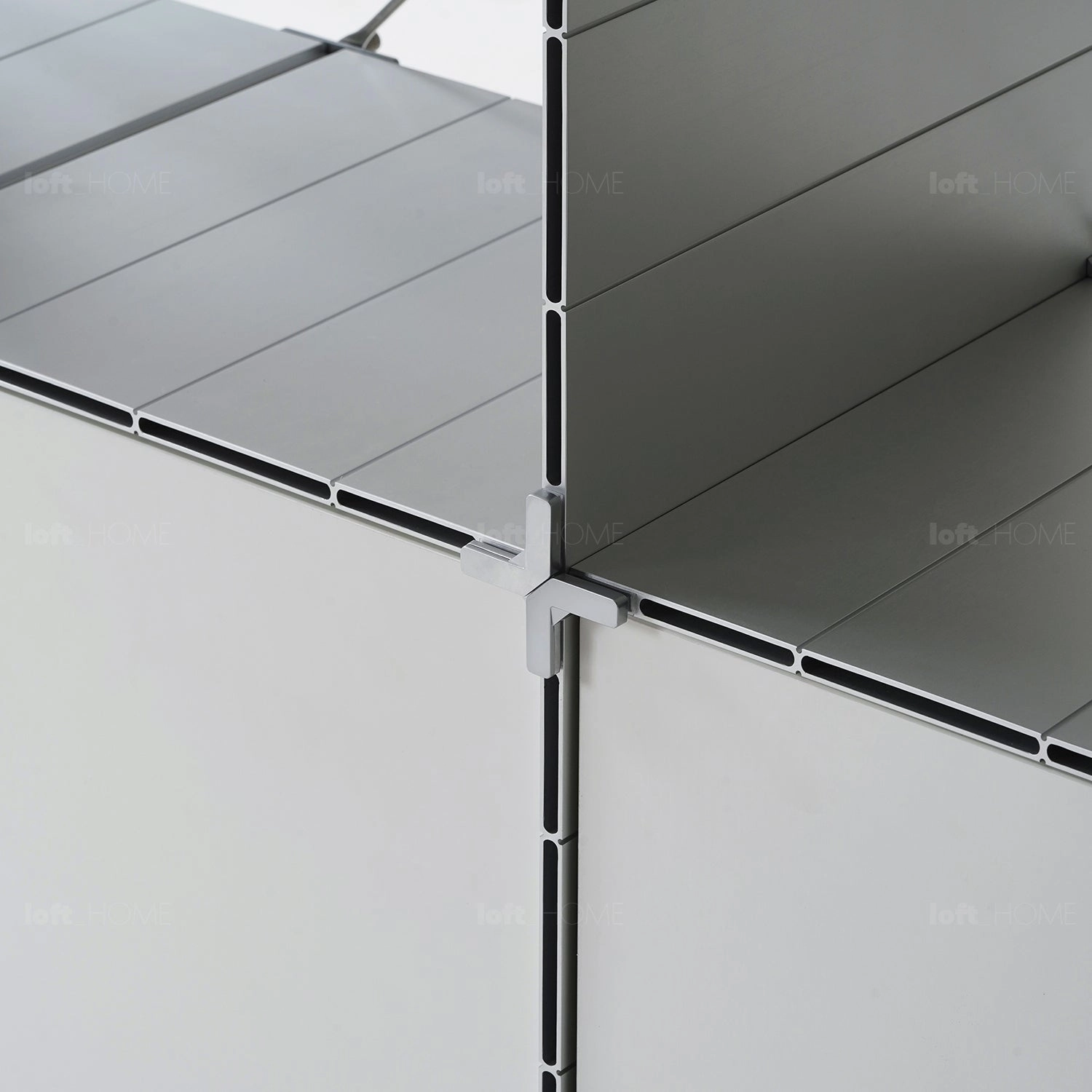 Industrial Aluminium Wheeled Trolley Side Table CUBE