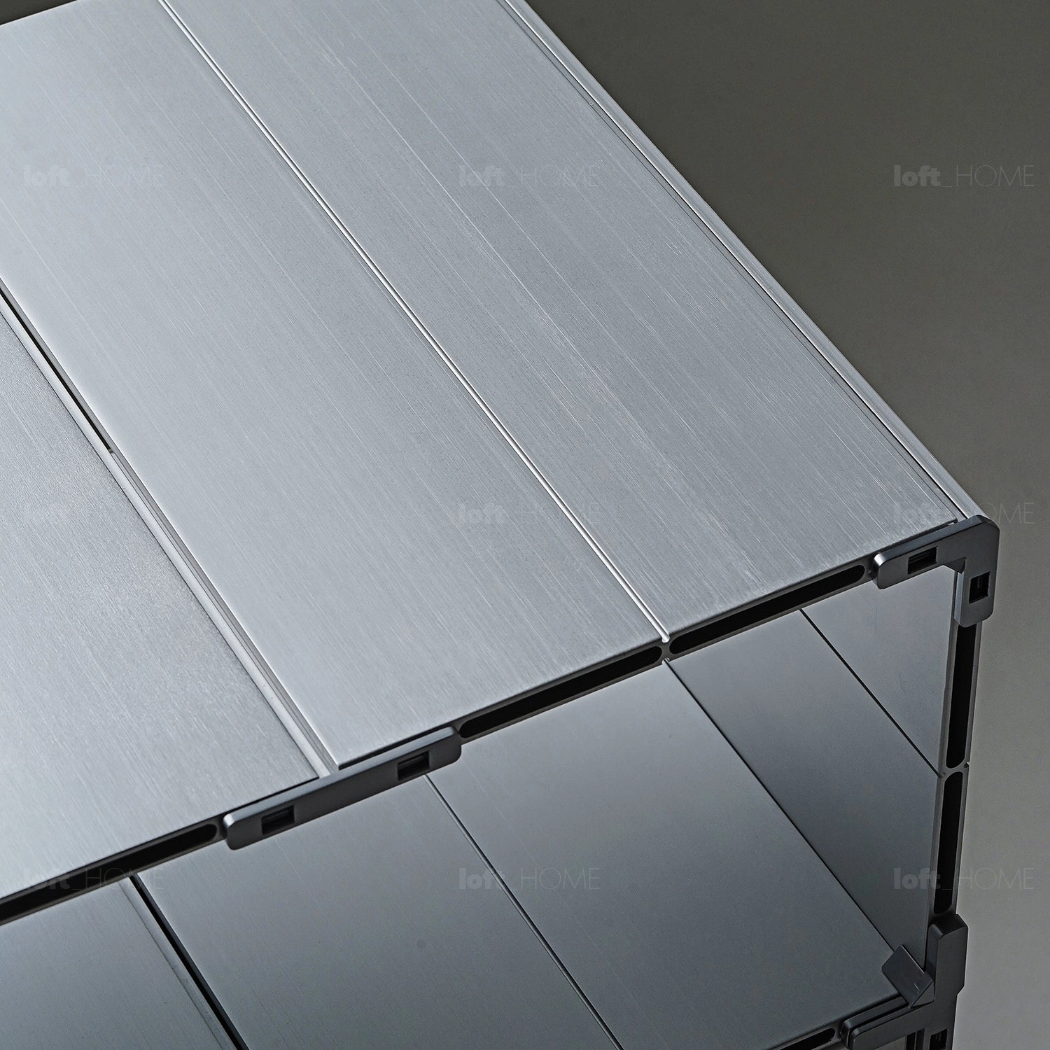 Industrial Aluminium Wheeled Trolley Side Table CUBE