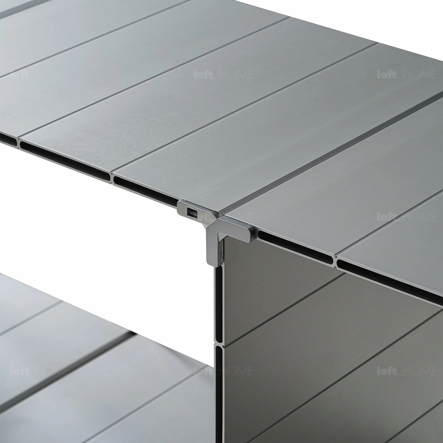 Industrial Aluminium Wheeled Trolley Side Table CUBE