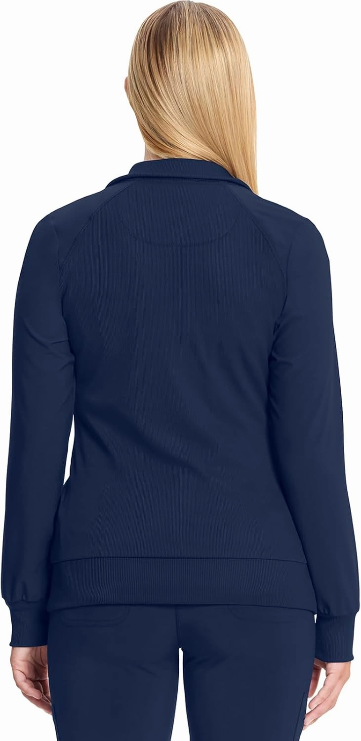 Infinity Cherokee Zip Front Scrub Nurse Jackets for Women, 4-Way Stretch Fabric 2391A