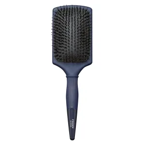 Intuition Glosser Smooth & Glossy Boar Bristle Paddle Brush, Detangles, Smoothes, and Massages Scalp to Distribute Oils for Shiny Healthy Hair, Navy Blue