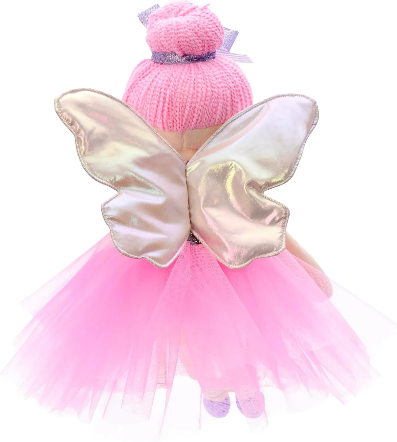 iscream Furry Plush 18.5" Nutcracker Sugar Plum Fairy Embroidered Accent Holiday Pillow