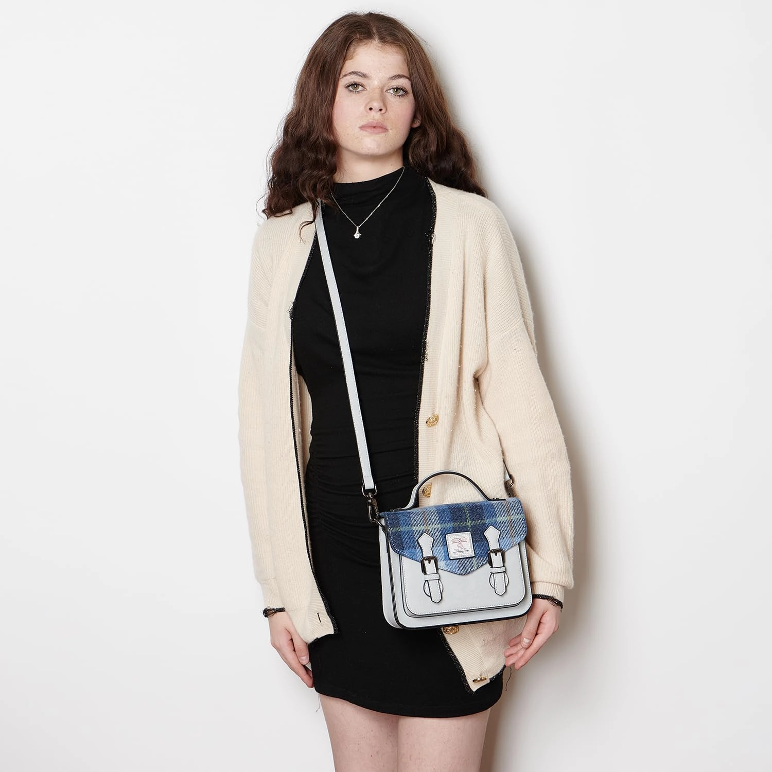 Islander® The Calton Satchel - Ladies Satchel With HARRIS TWEED - Small and Medium