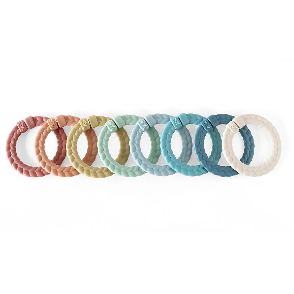 Itzy Ritzy Lovey Including Teether & Linking Ring Set; Set of 8 Braided