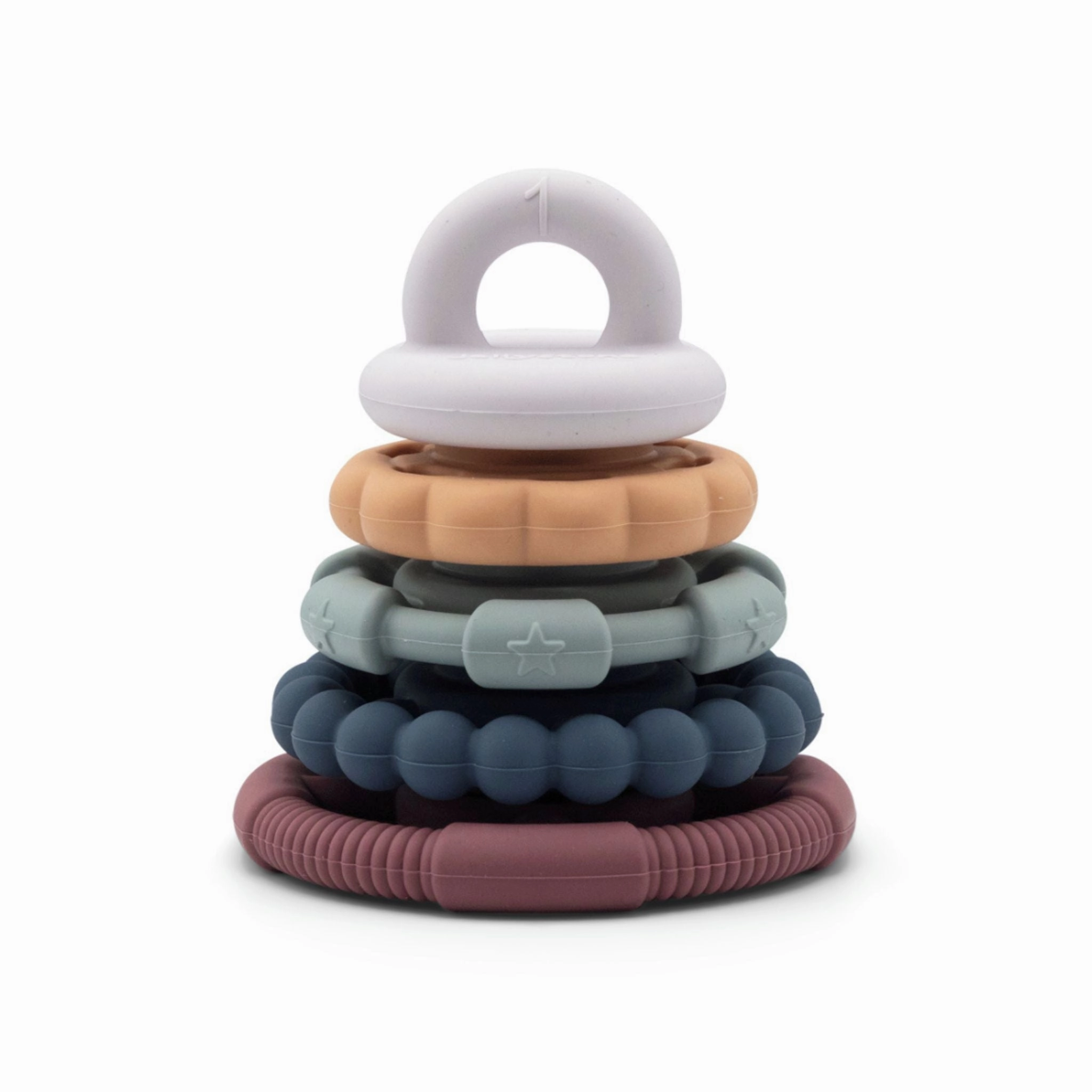 Jellystone Designs Rainbow Stacker & Teether - Earth