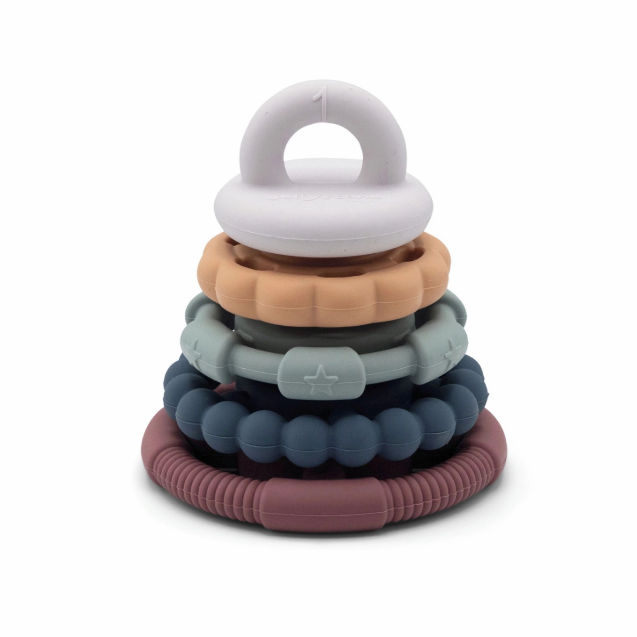 Jellystone Designs Rainbow Stacker & Teether - Earth
