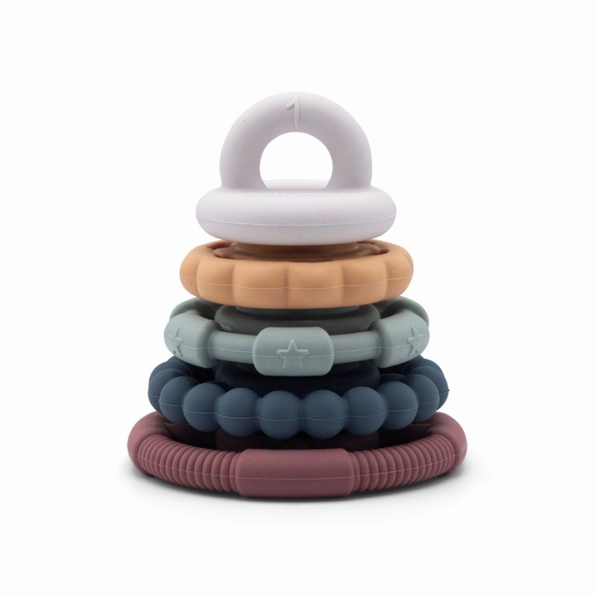 Jellystone Designs Rainbow Stacker & Teether - Earth
