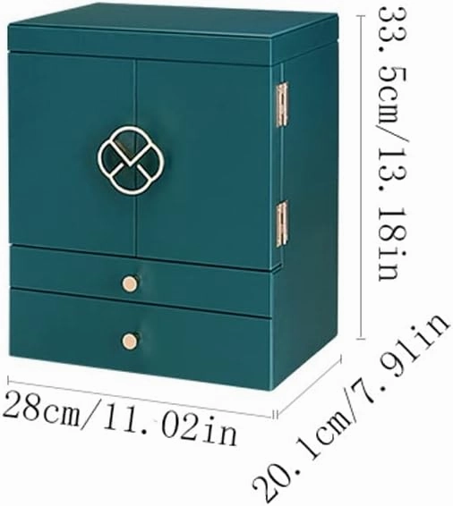 Jewellery Holder Jewelry Box Watch Necklace Ring Earrings Multi-Layer Jewelry Storage Box Jewelry Display Box (Color : E, Size : 28x20x34CM)