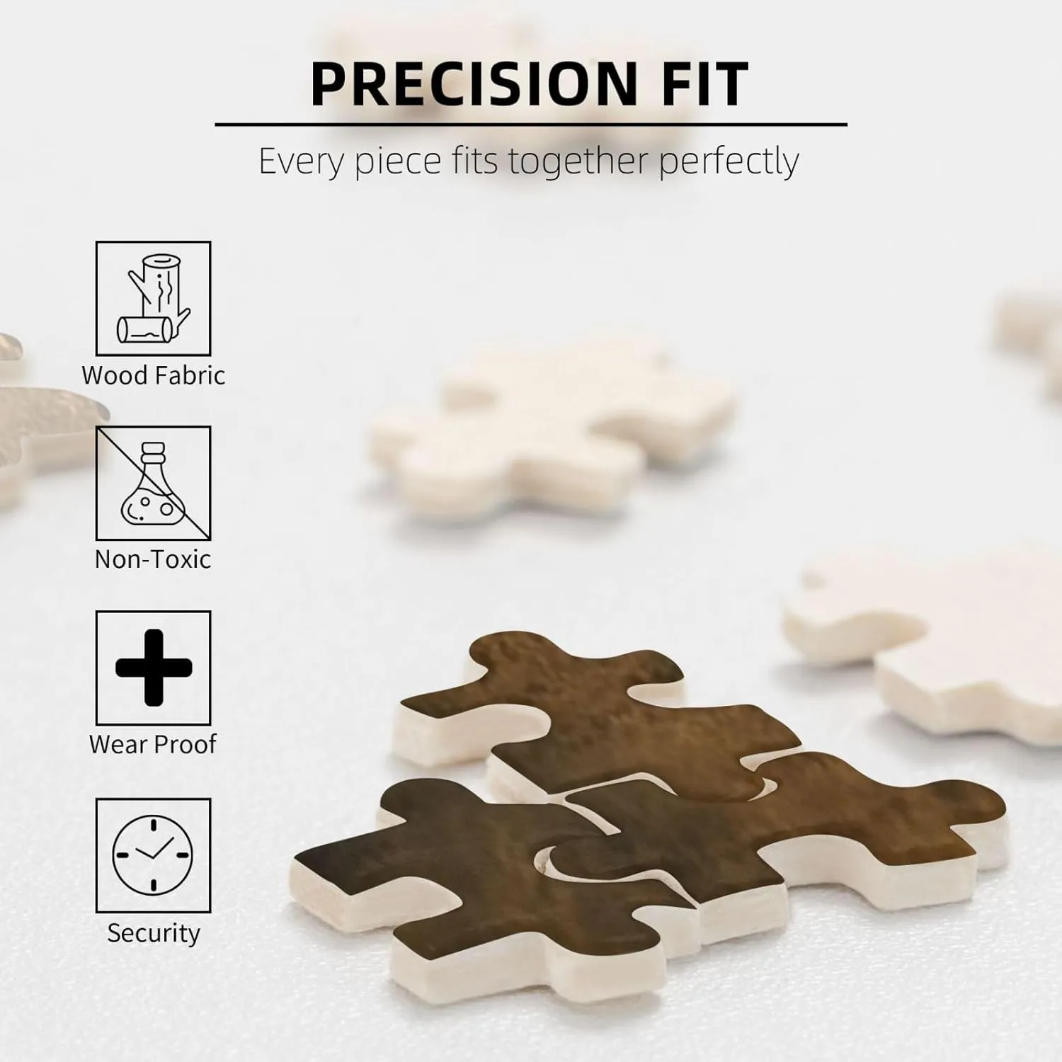 Jigsaw Puzzle Personalized 300 Pieces Puzzles with Storage Bag Sheeps in Field Photos Puzzles Wooden Home Decor Wall Art Custom Picture Puzzle Gift for Wedding Birthday Couple Lovers 10.2"x15"