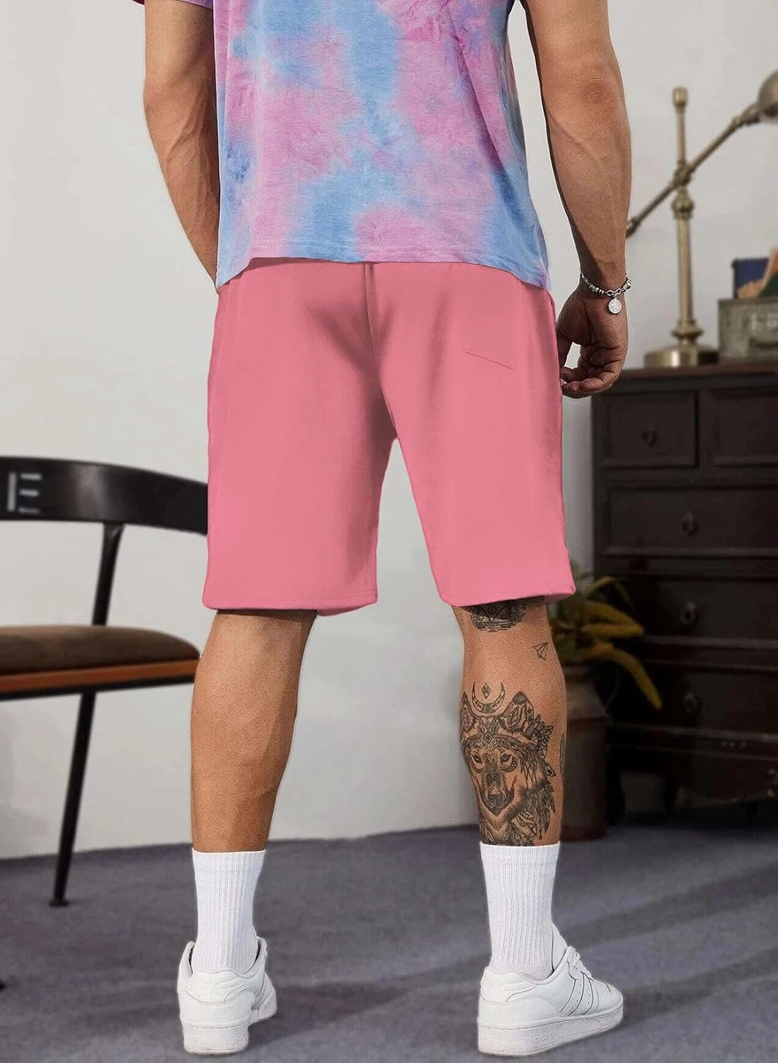 JMIERR Mens Cotton Sweat Shorts with 3 Pockets Workout Lounge Jogger Athletic Shorts 7 inch Inseam Running Shorts