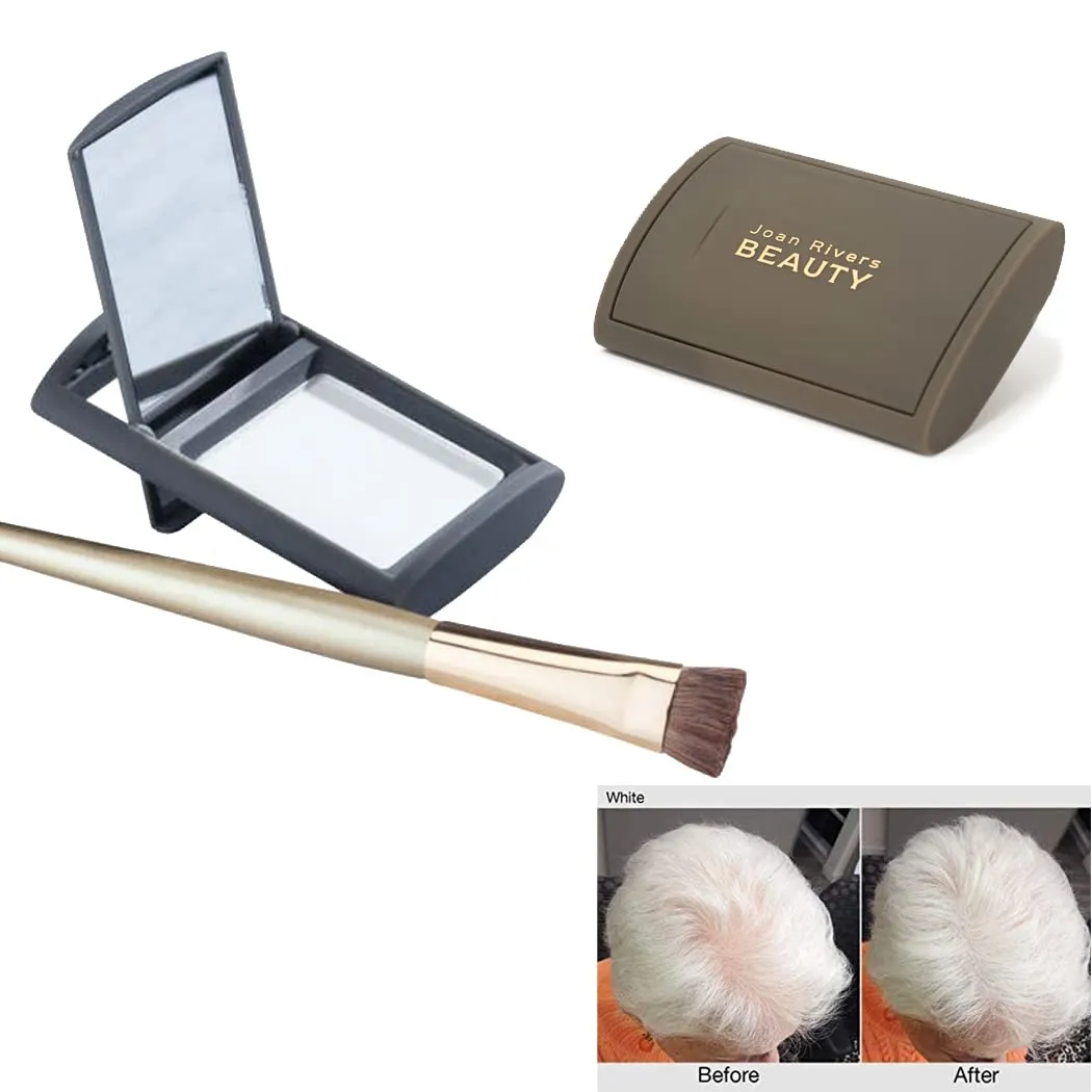 Joan Rivers Beauty Great Hair Day Fill-in Powder Hair Care Root Cover Up for Thinning Hair - White