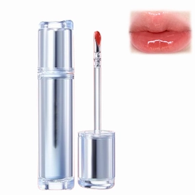 Judy Doll Lip Gloss, Judy Doll Ice Watery Lip Gloss, Judy Doll Lip Gloss Clear, Jelly Moisturizing Light Nonstick Tinted (02#)