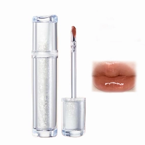 Judy Doll Lip Gloss, Judy Doll Ice Watery Lip Gloss, Judy Doll Lip Gloss Clear, Jelly Moisturizing Light Nonstick Tinted (06#)