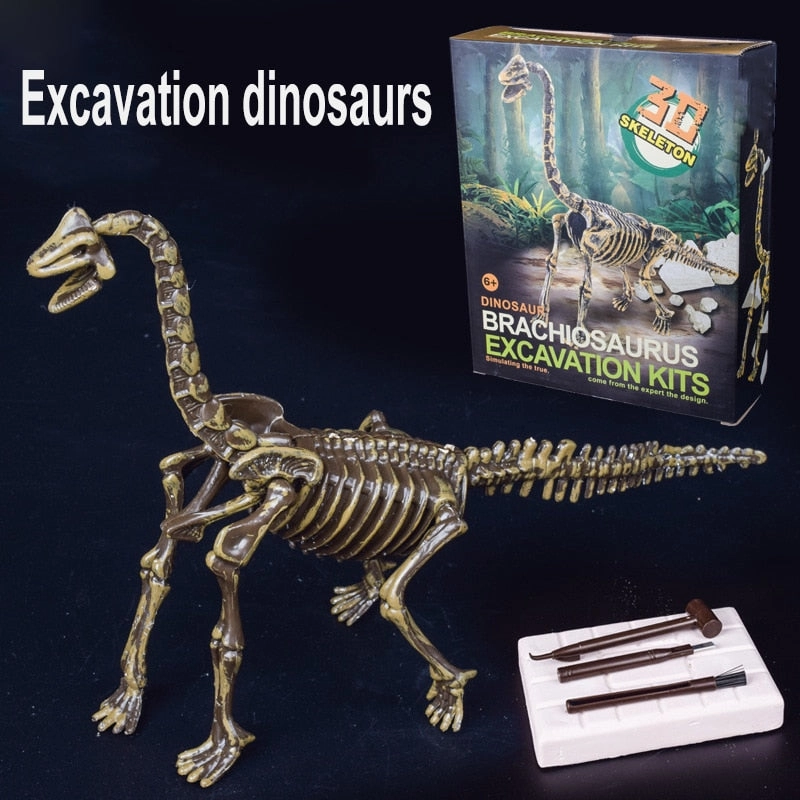 Jurassic Dinosaur Fossil excavation kits Education archeology Exquisite Toy Set Action Children Figure Education Gift BabyA9BC00