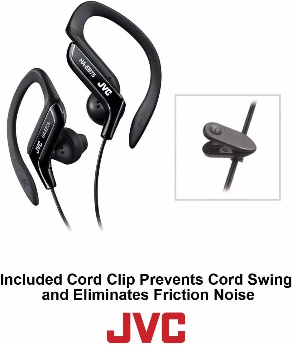 JVC HAEB75P Sports Clip Headphone, Pink