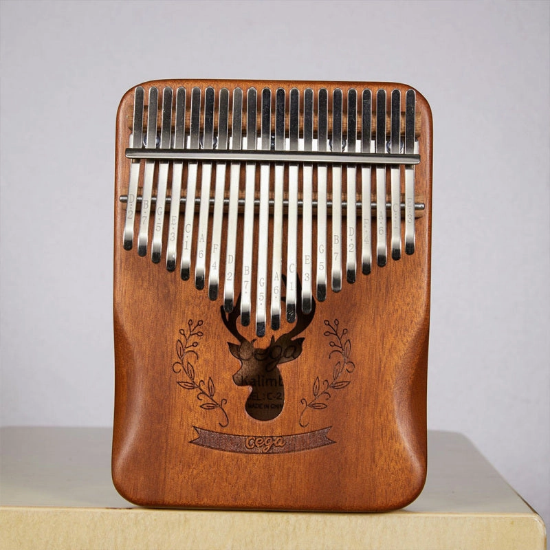 Kalimba 17-key thumb piano premium wood mahogany acacia xylophone