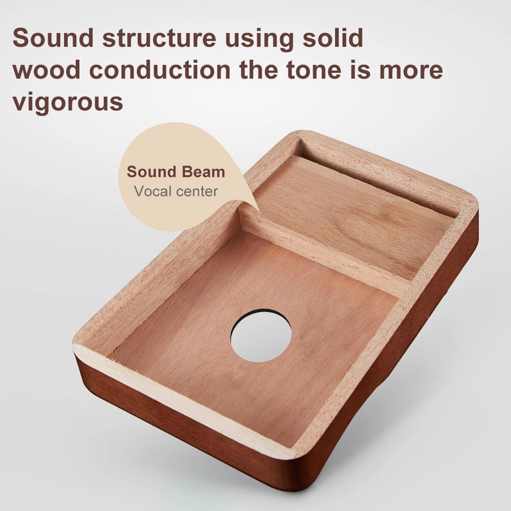 Kalimba 17-key thumb piano premium wood mahogany acacia xylophone