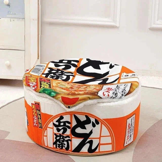 Kawaii Instant Noodle Cozy Pet Bed - Snuggle Haven for Furry Friends 🐾🍜✨