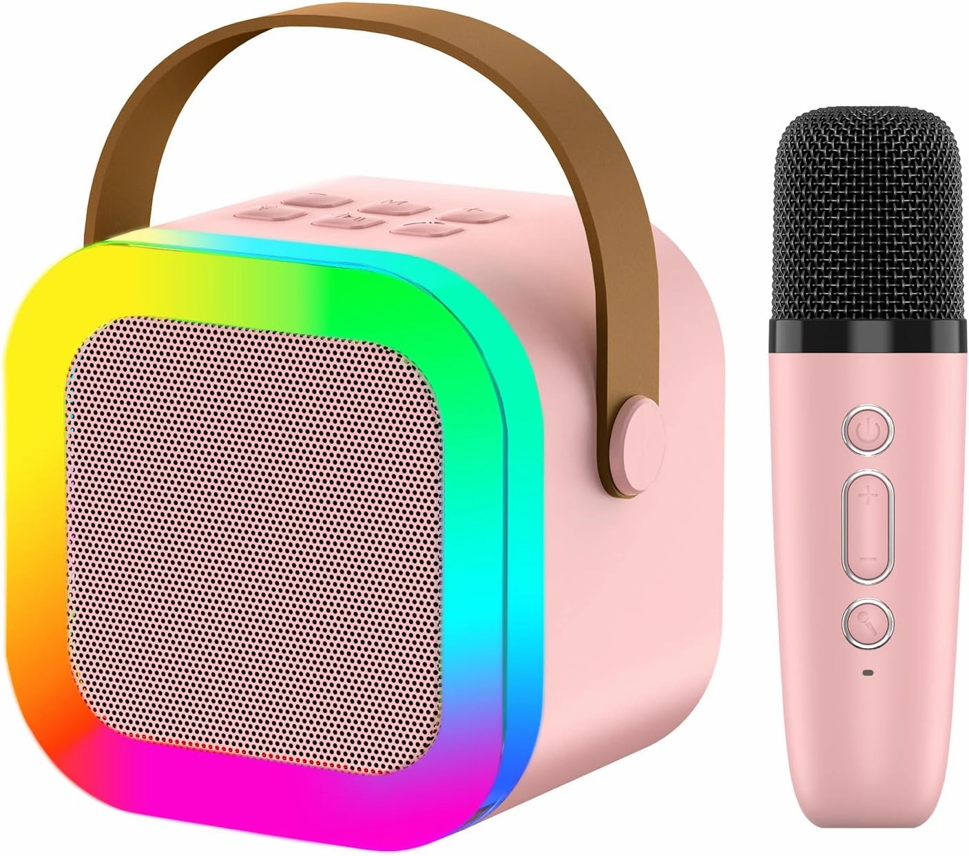 Kids Karaoke Microphone Machine Toy, 4-12 Years Old Girls Christmas Birthday Gift for Girls, Karaoke Toys Gifts for Girls Ages 4, 5, 6, 7, 8, 9, 10, 12  Year Old Birthday Party. (Pink)