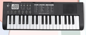 Kids Keyboard Piano Musical Toys, 37 Key Portable Electronic Piano for Kids, Beginners Piano Keyboard Educational Toys Birthday Gift for 3 4 5 6 7 8 Year Old Girls Boys (Black)