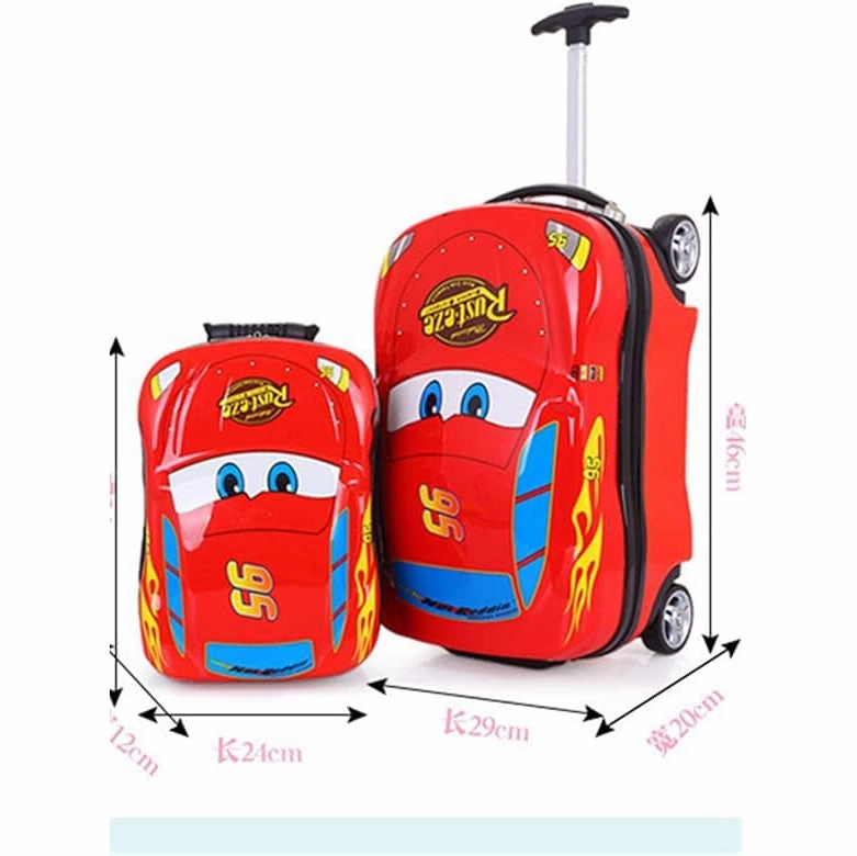Kids Luggage With Wheel For Boys 18 Inch - Red