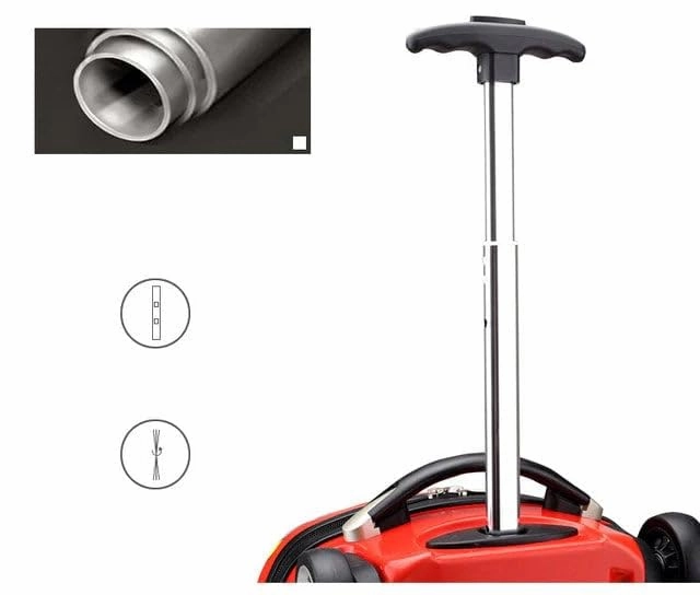 Kids Luggage With Wheel For Boys 18 Inch - Red
