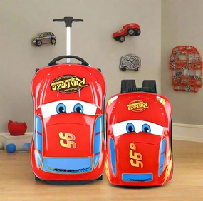 Kids Luggage With Wheel For Boys 18 Inch - Red