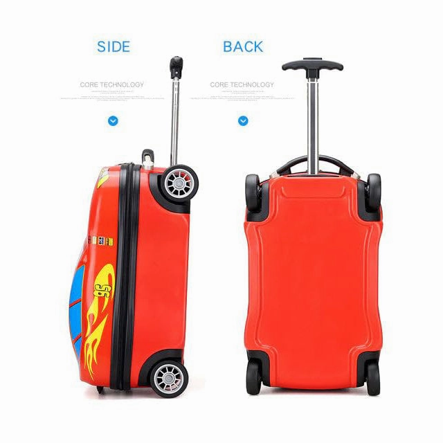 Kids Luggage With Wheel For Boys 18 Inch - Red