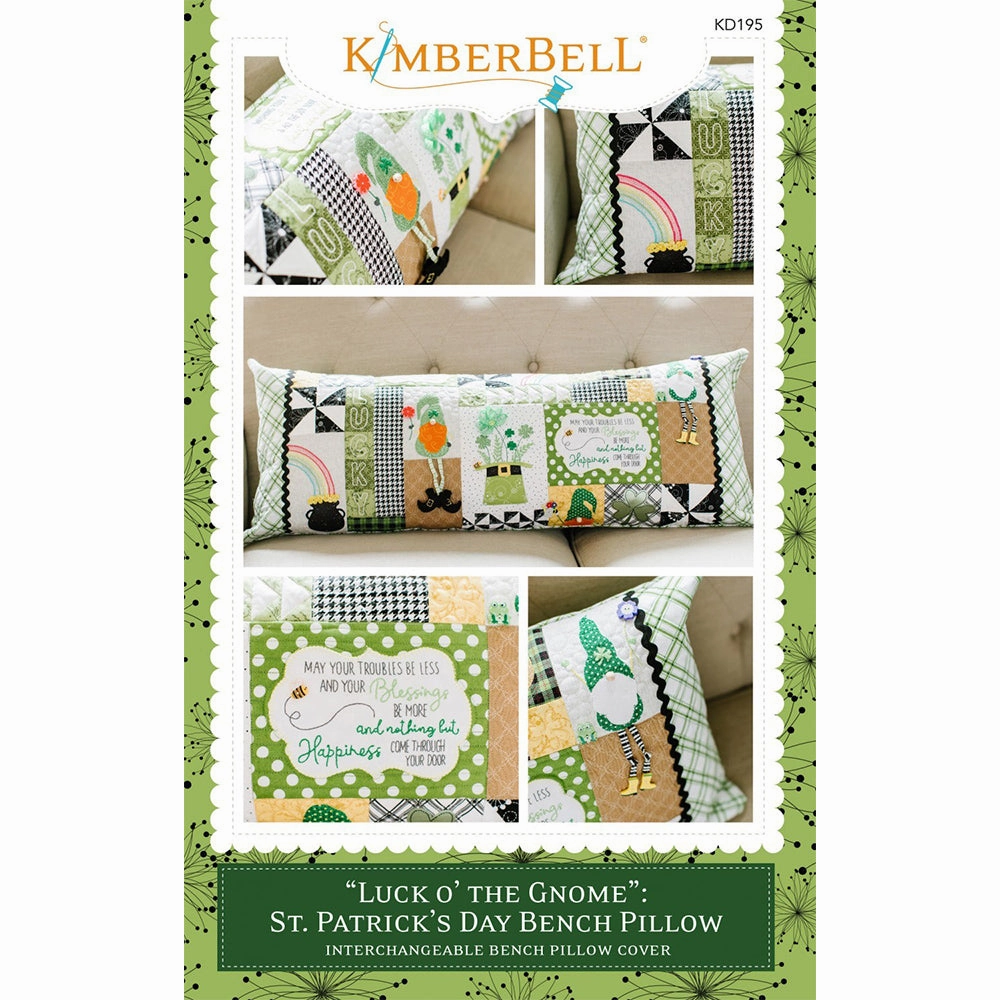 Kimberbell, Luck O' The Gnome: Bench Pillow Sewing Pattern