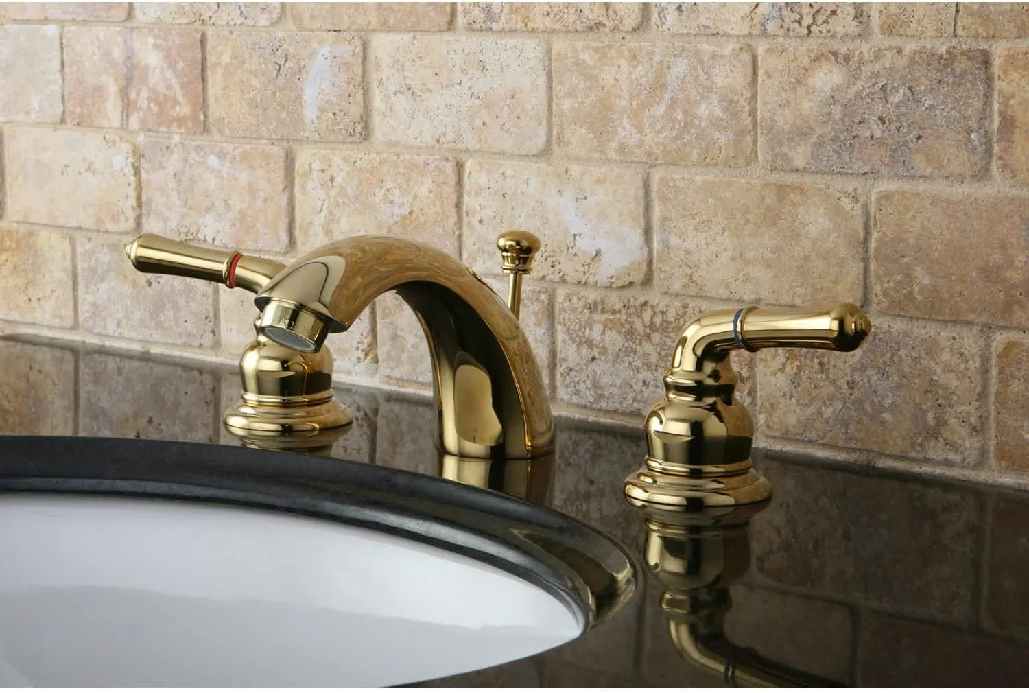 Kingston Brass KB958KL Knight Mini-Widespread Bathroom Faucet, 4-Inch Adjustable Center, Nickel