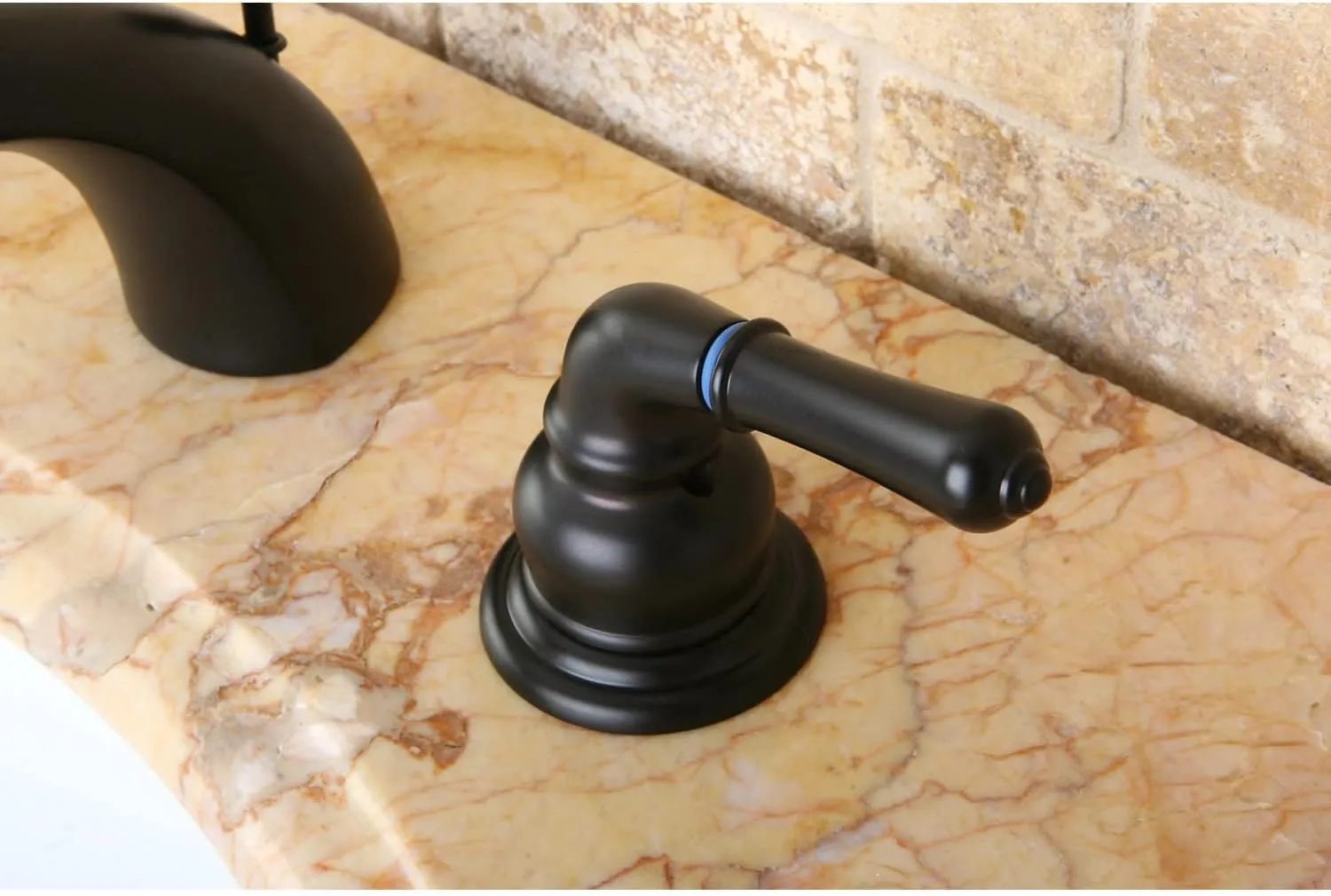 Kingston Brass KB958KL Knight Mini-Widespread Bathroom Faucet, 4-Inch Adjustable Center, Nickel