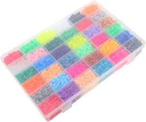 Kisangel Boys and Girls Jigsaw Puzzle Educational Toy 5mm Puzzle Beads Kit for Festive Decor