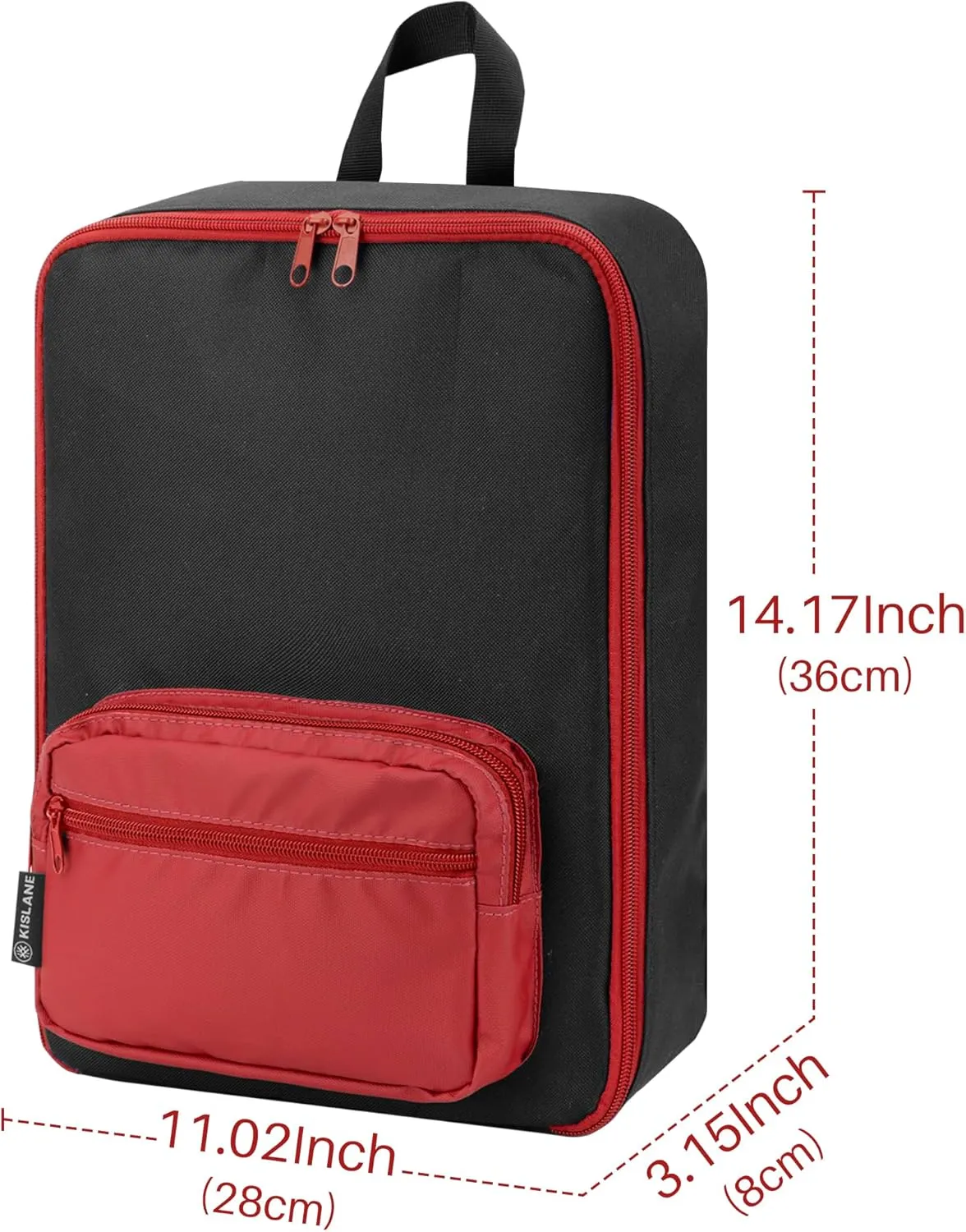 KISLANE Versatile Portable Case Ideal for 108 Matchbox Cars, Sturdy 4-Page Storage Bag with Front Pocket (Case Only) (Red)