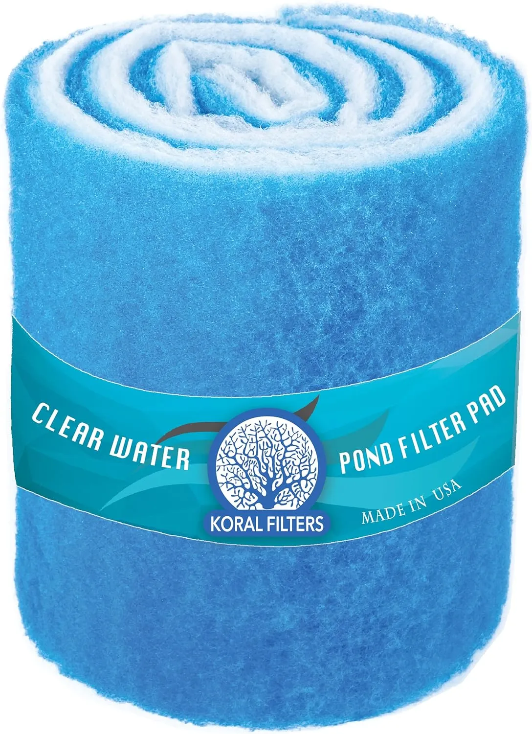 Koi Pond and Aquarium Filter Media Roll - 12 Inches by 72 Inches by 1.25 Inches (6 ft) - Cut to Fit - Durable - Fish and Reef Aquarium Compatible - Clear and Clean Water