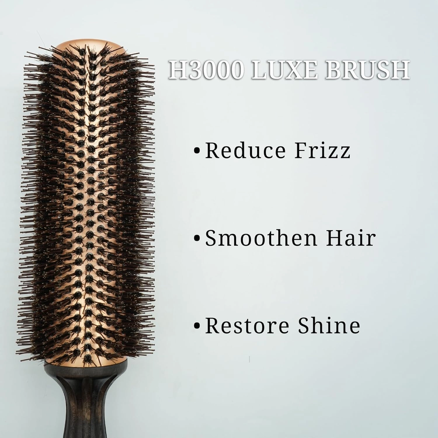 Korean Round Blowout Brush, 12 Long, 1.5-3 Wide, Boar & Nylon Bristles, Perfect Styling Brush for Women, Adds Volume & Curl, Ideal Hairbrush for Bounce and Shine (3)